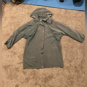 Utex 50 Raincoat Coat Green Women’s Size Medium